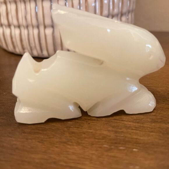 Carved Onyx bunny rabbit Asian - Picture 4 of 9
